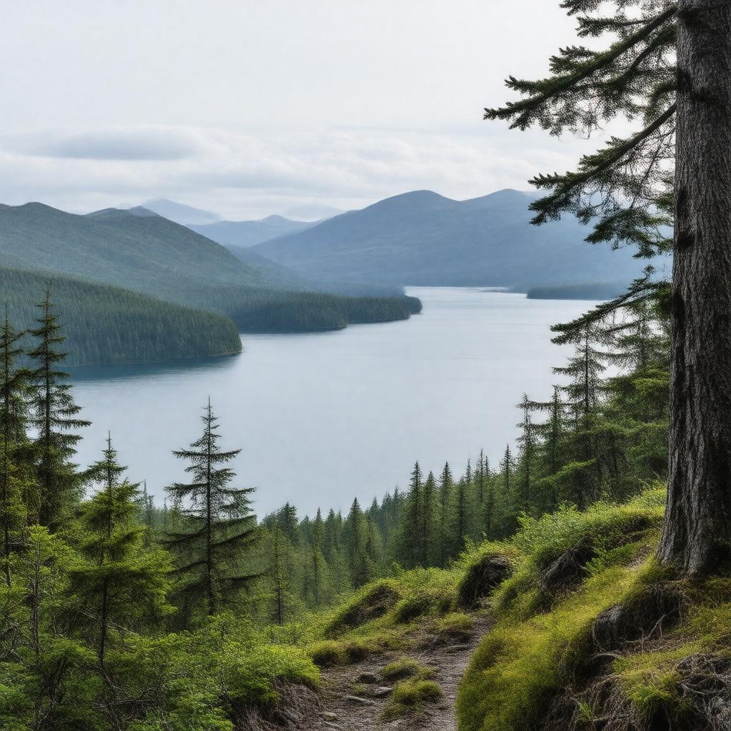 Click to view larger image AI-created image of Blow Me Down Provincial Park