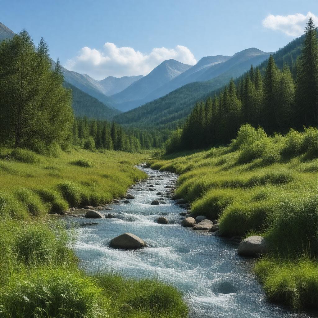 AI-created image of Blue Creek