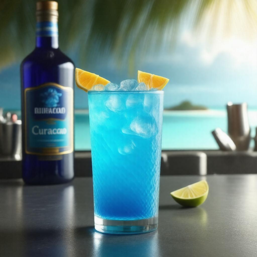 AI-created image of Blue Curacao