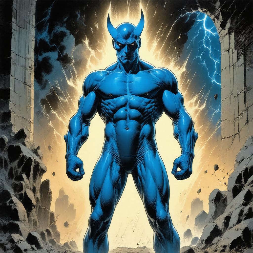 Click to view larger image AI-created image of Blue Devil