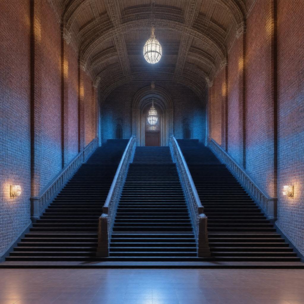 Click to view larger image AI-created image of Blue Hall