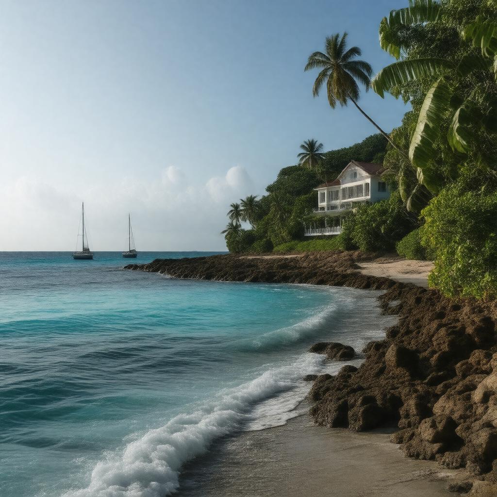AI-created image of Blue Harbour, Jamaica