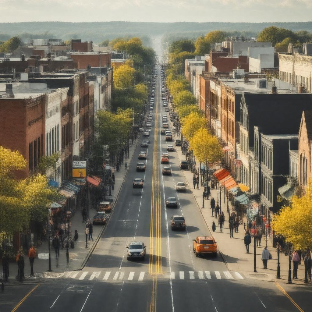 AI-created image of Blue Hill Avenue