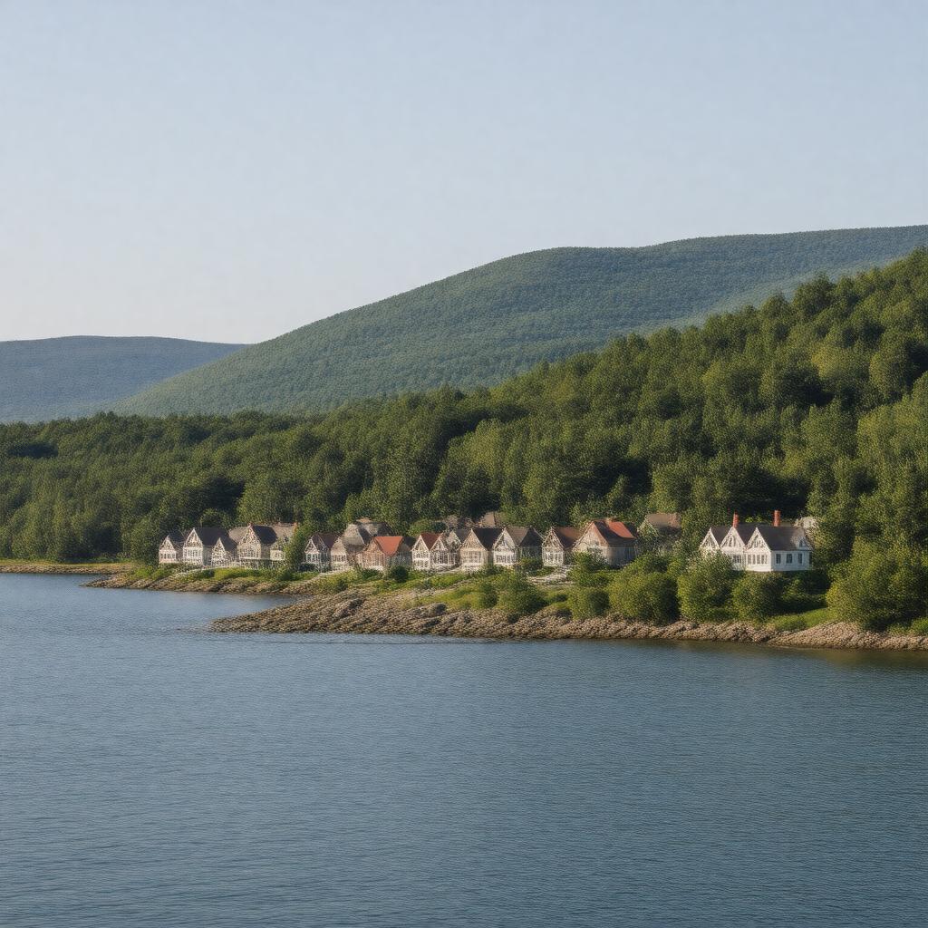 AI-created image of Blue Hill, Maine, USA