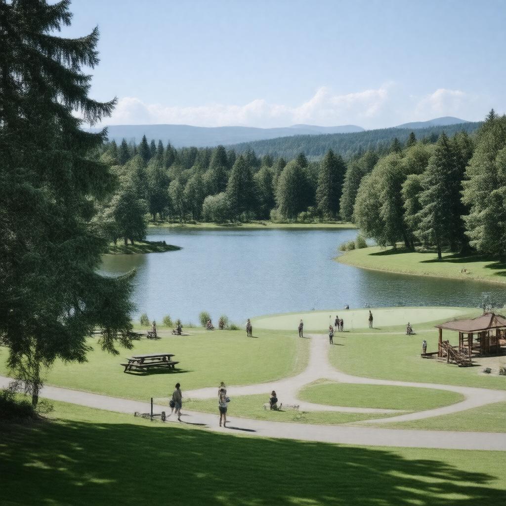 AI-created image of Blue Lake Regional Park