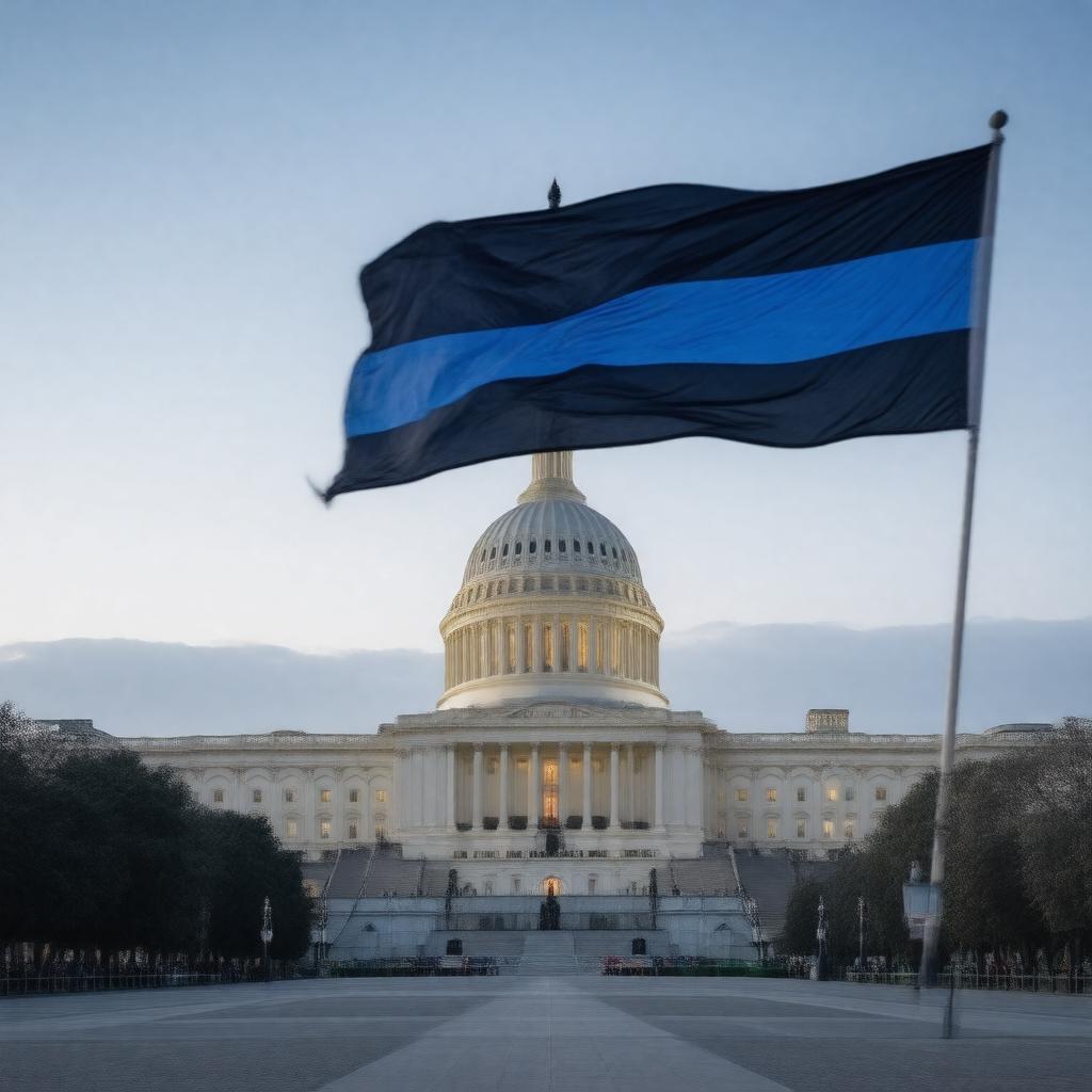 AI-created image of Blue Lives Matter