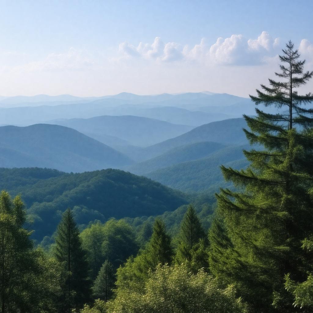 AI-created image of Blue Ridge Mountains