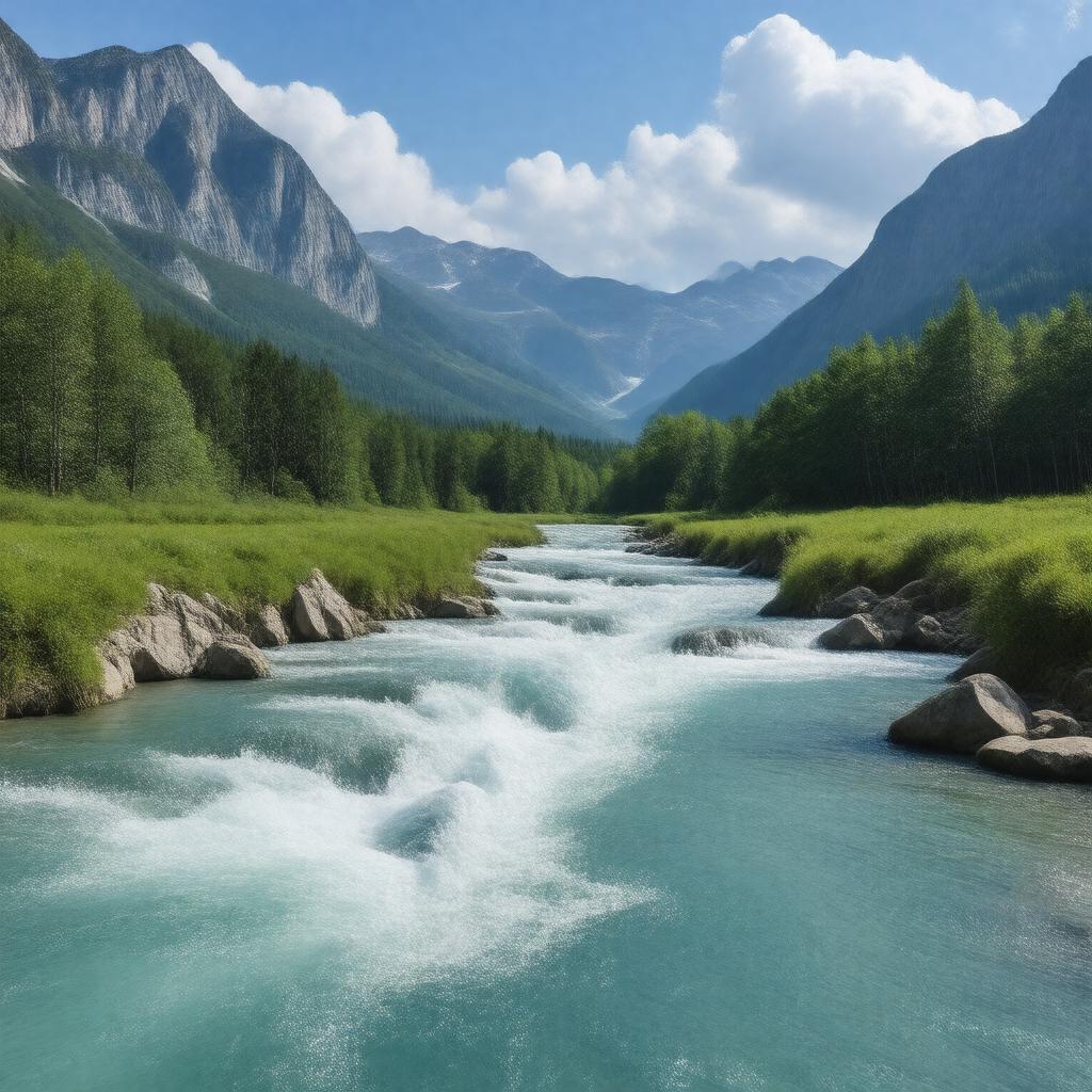 AI-created image of Blue River