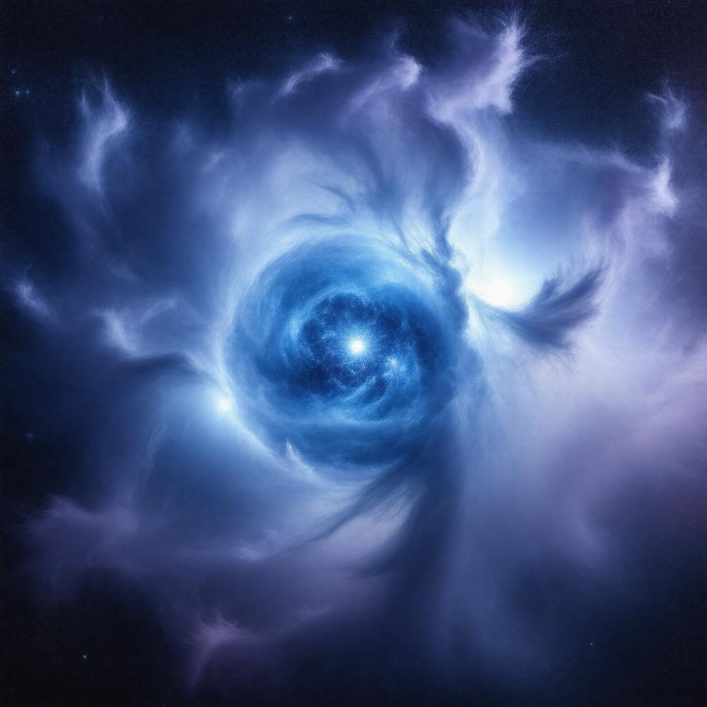 Click to view larger image AI-created image of Blue supergiant