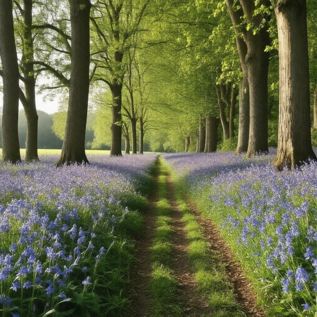 AI-created image of Bluebell Walk