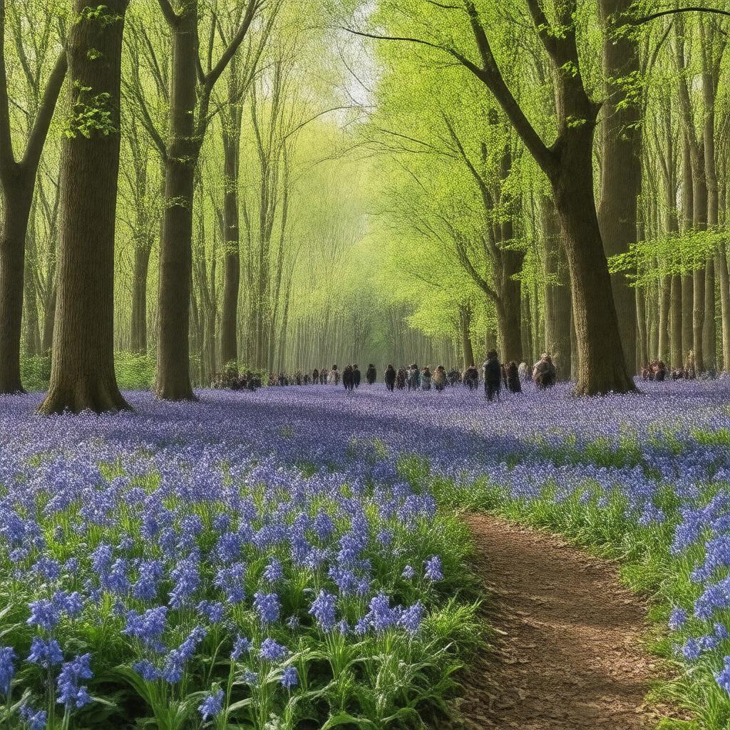 AI-created image of Bluebell Wood