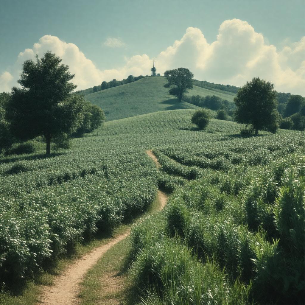 AI-created image of Blueberry Hill