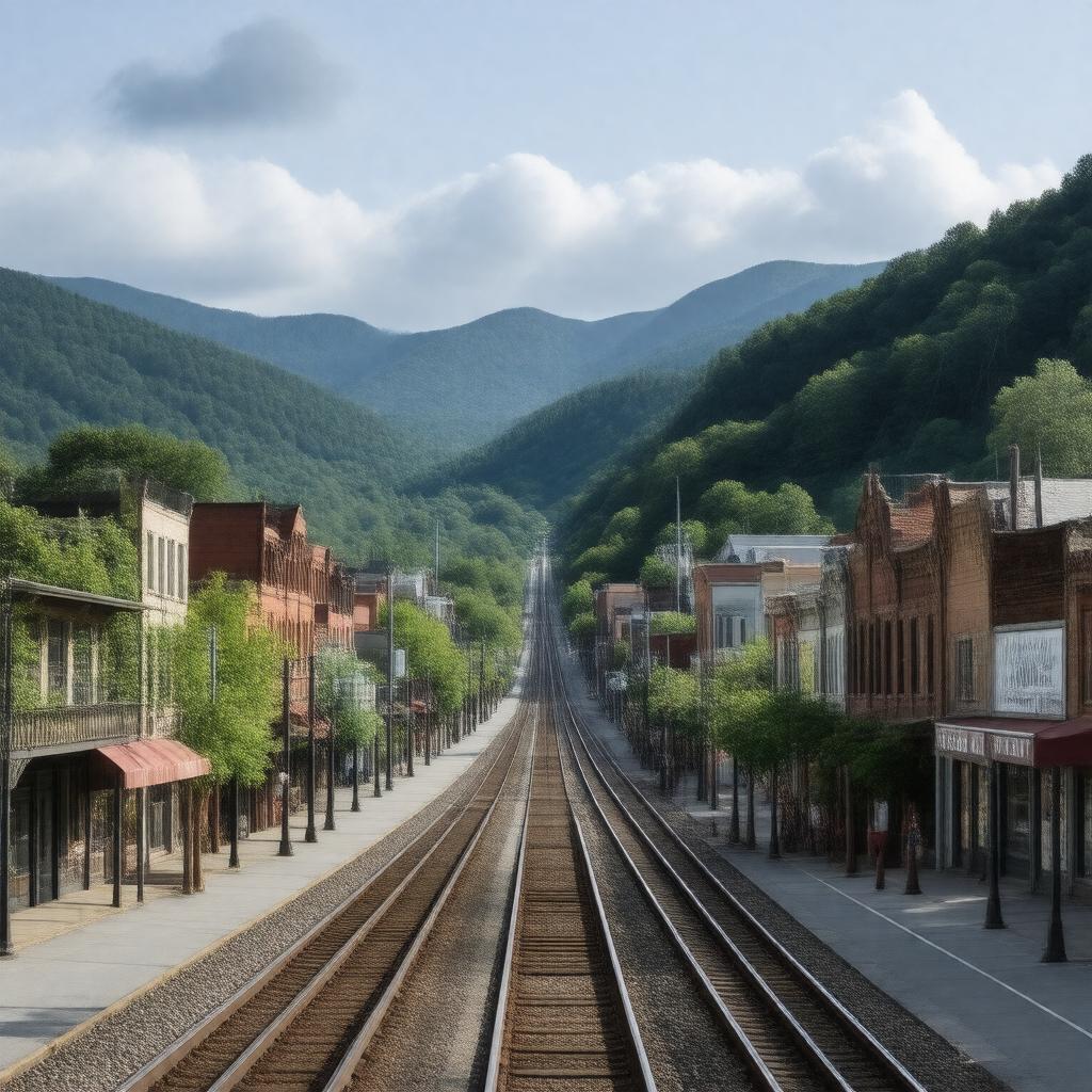 AI-created image of Bluefield, West Virginia, USA