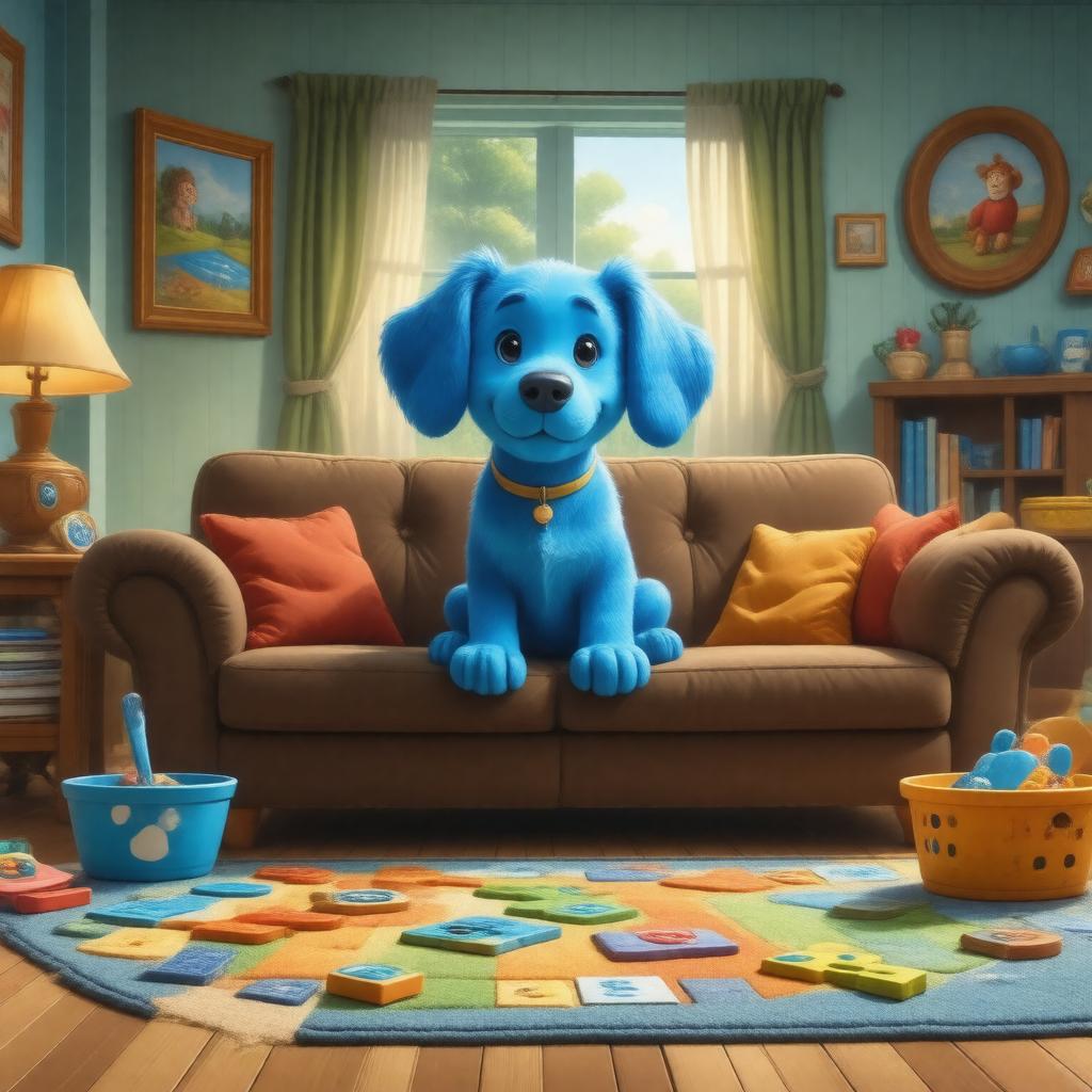 AI-created image of Blue's Clues