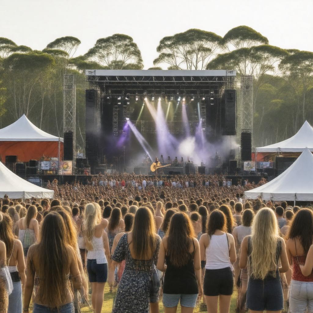 AI-created image of Bluesfest Byron Bay