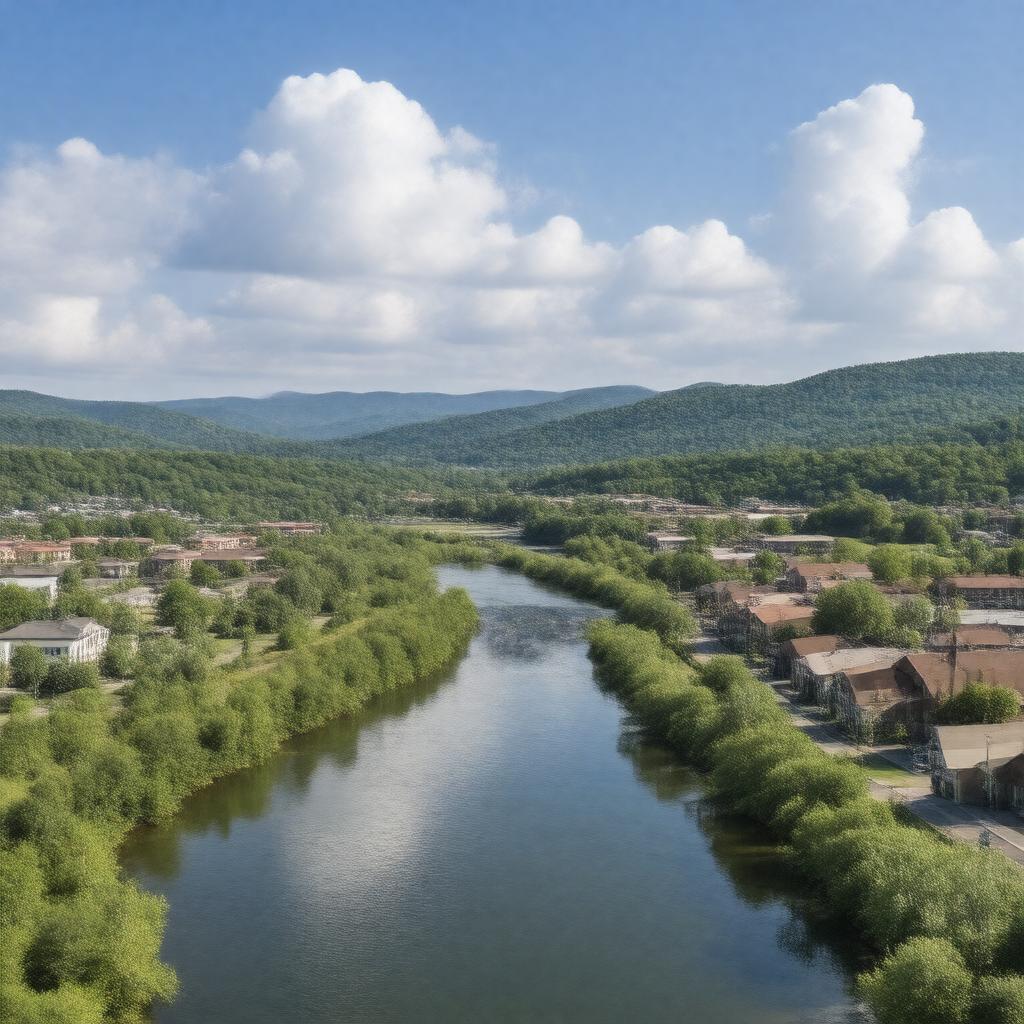 AI-created image of Bluff City