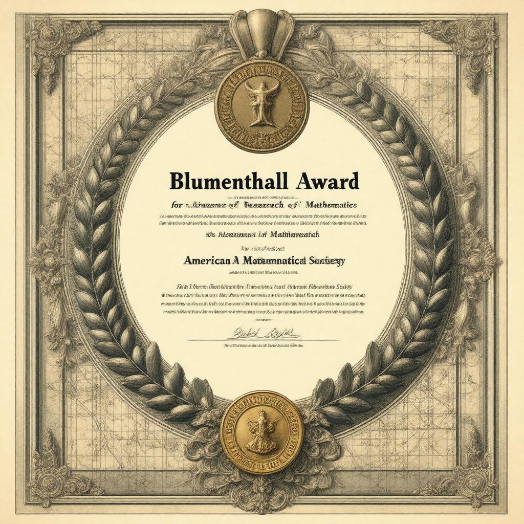 Click to view larger image AI-created image of Blumenthal Award