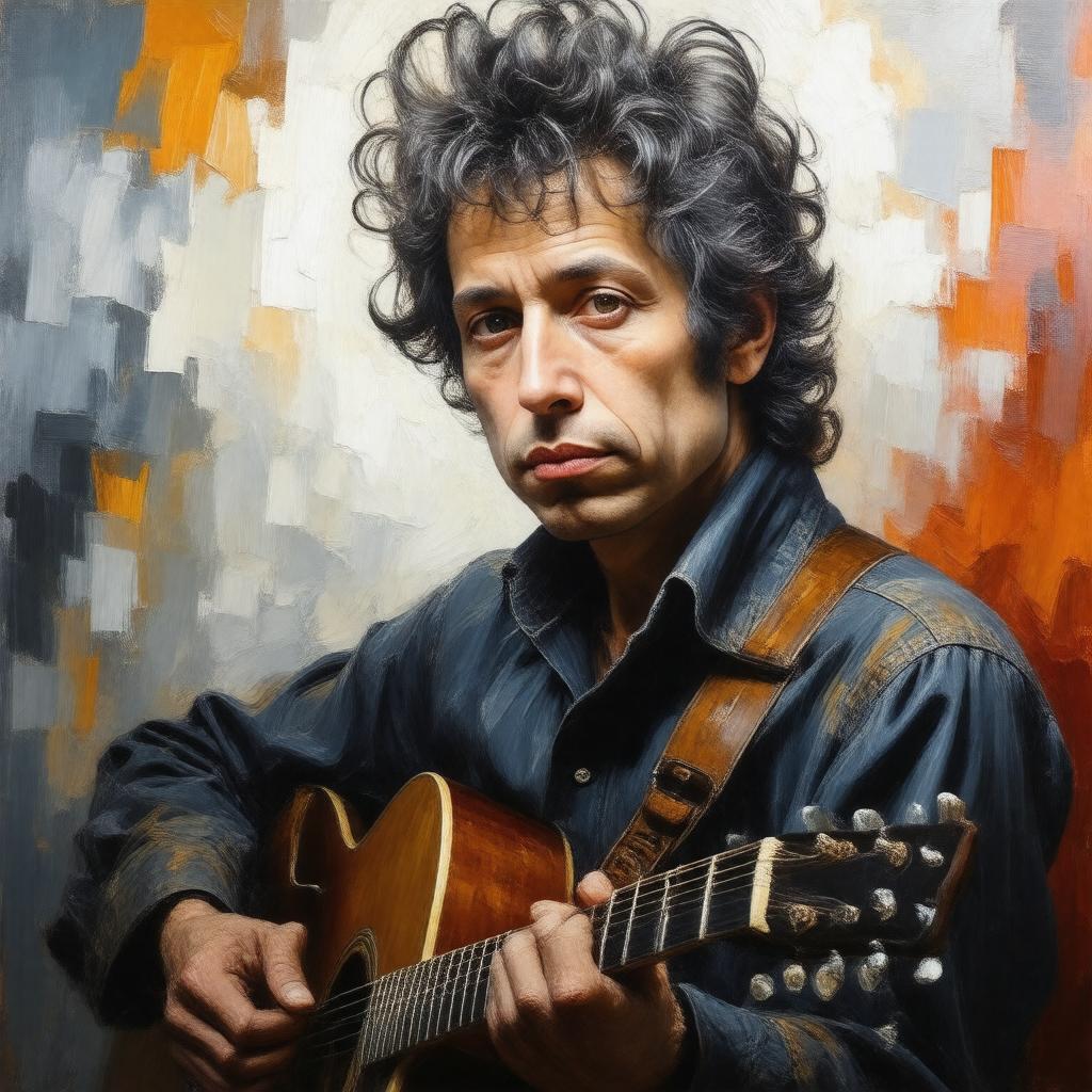AI-created image of Bob Dylan