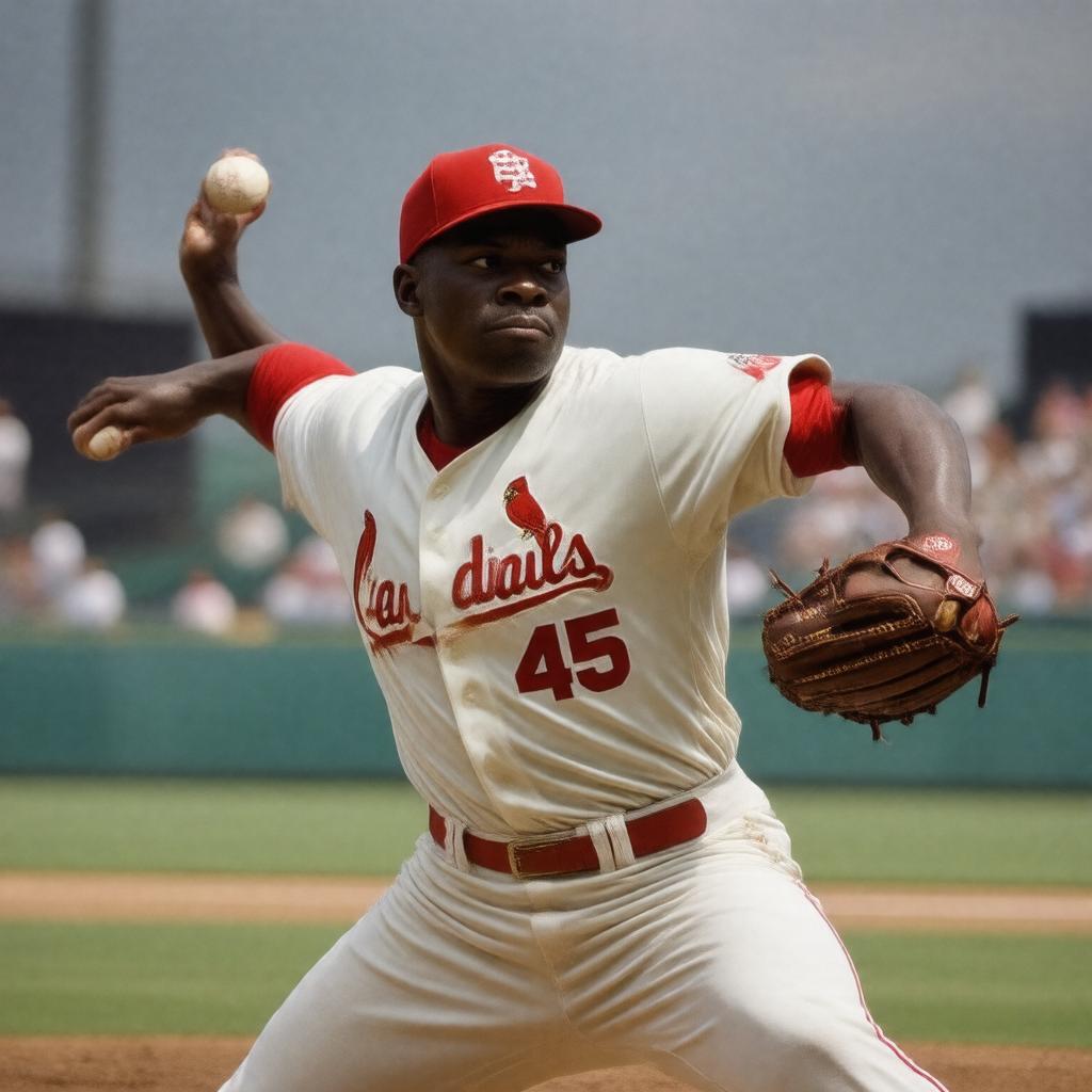 AI-created image of Bob Gibson