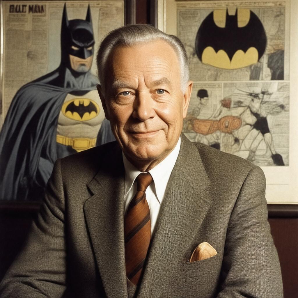 AI-created image of Bob Kane