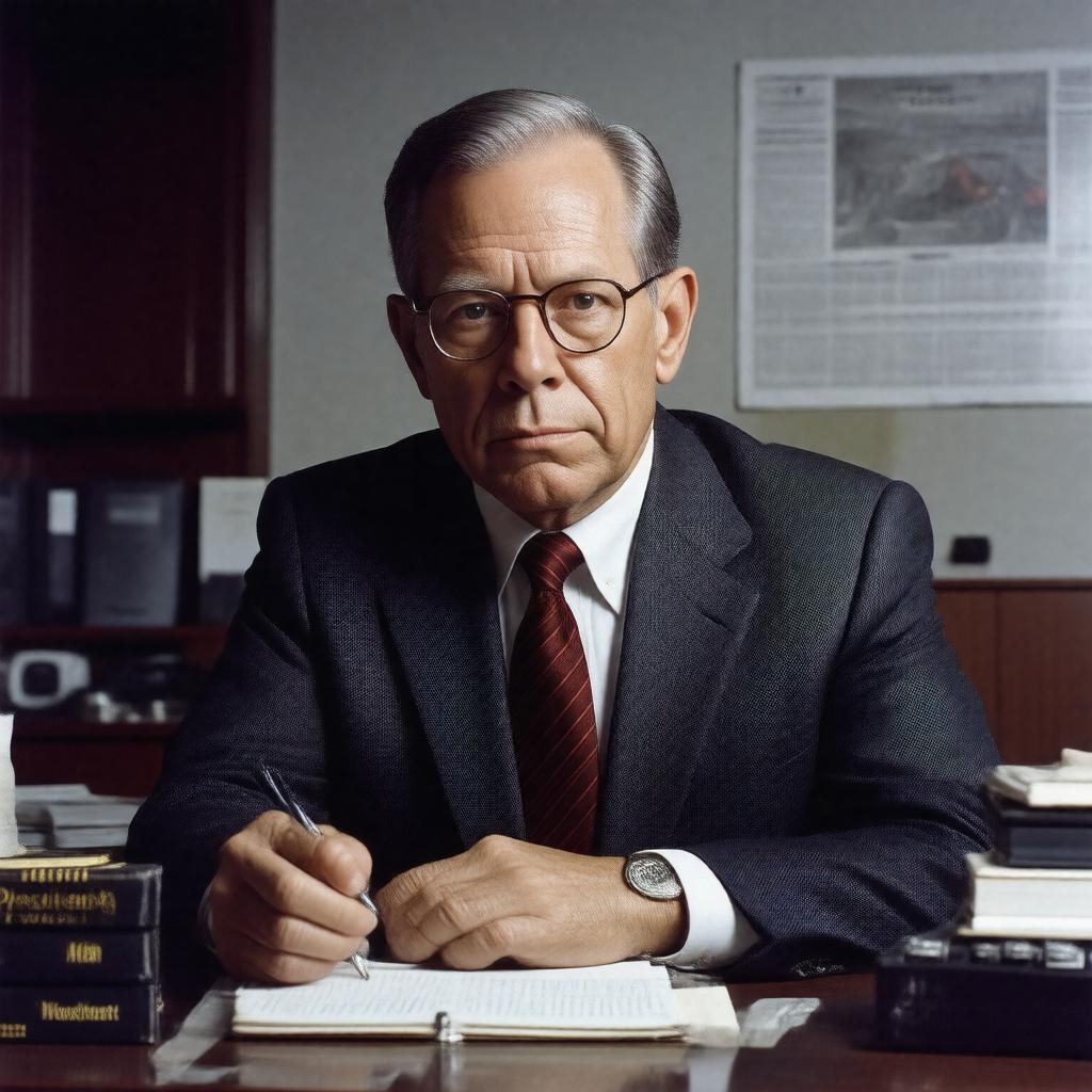 AI-created image of Bob Woodward