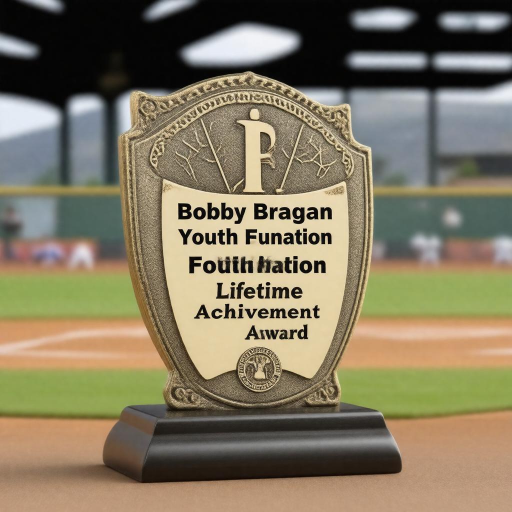Click to view larger image AI-created image of Bobby Bragan Youth Foundation Lifetime Achievement Award