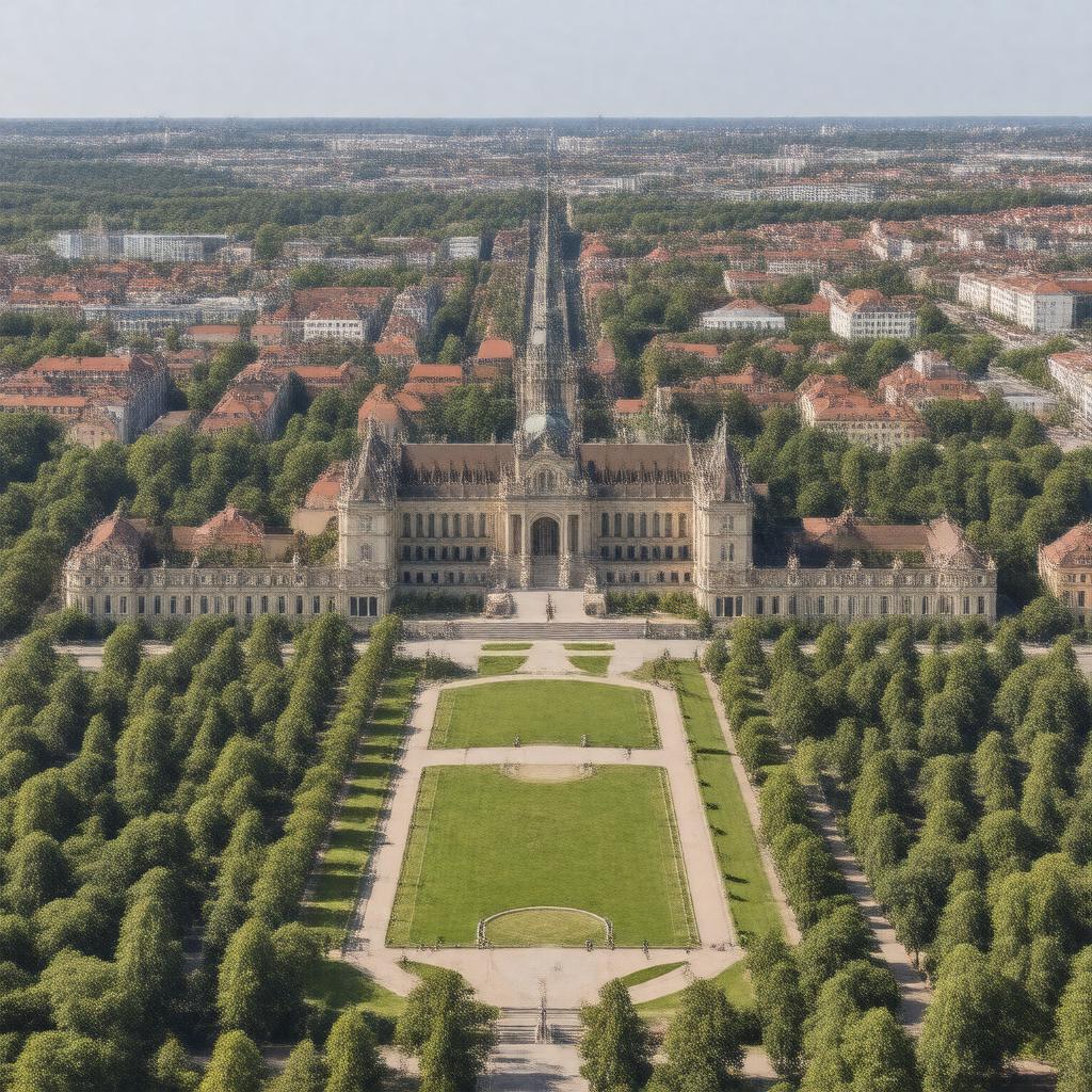 AI-created image of Bockenheim Campus