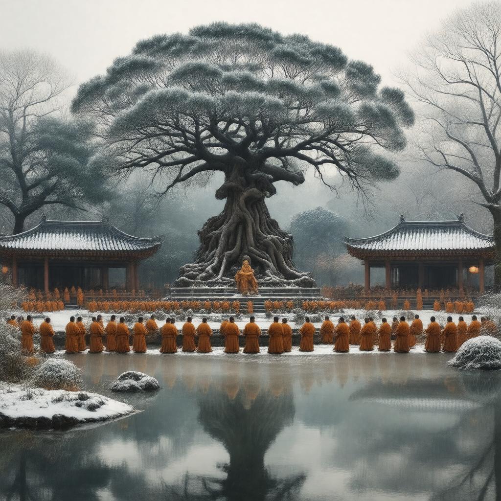 AI-created image of Bodhi Day