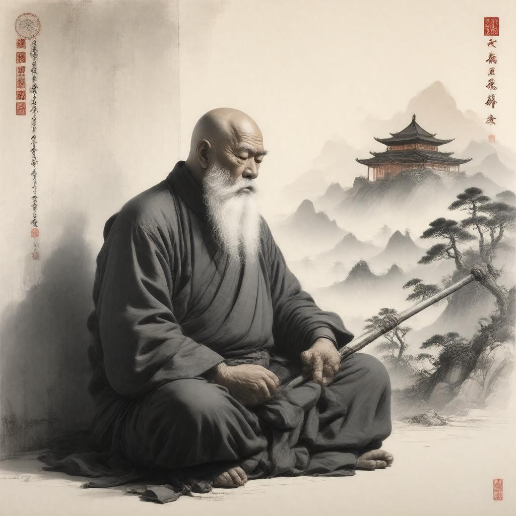 AI-created image of Bodhidharma