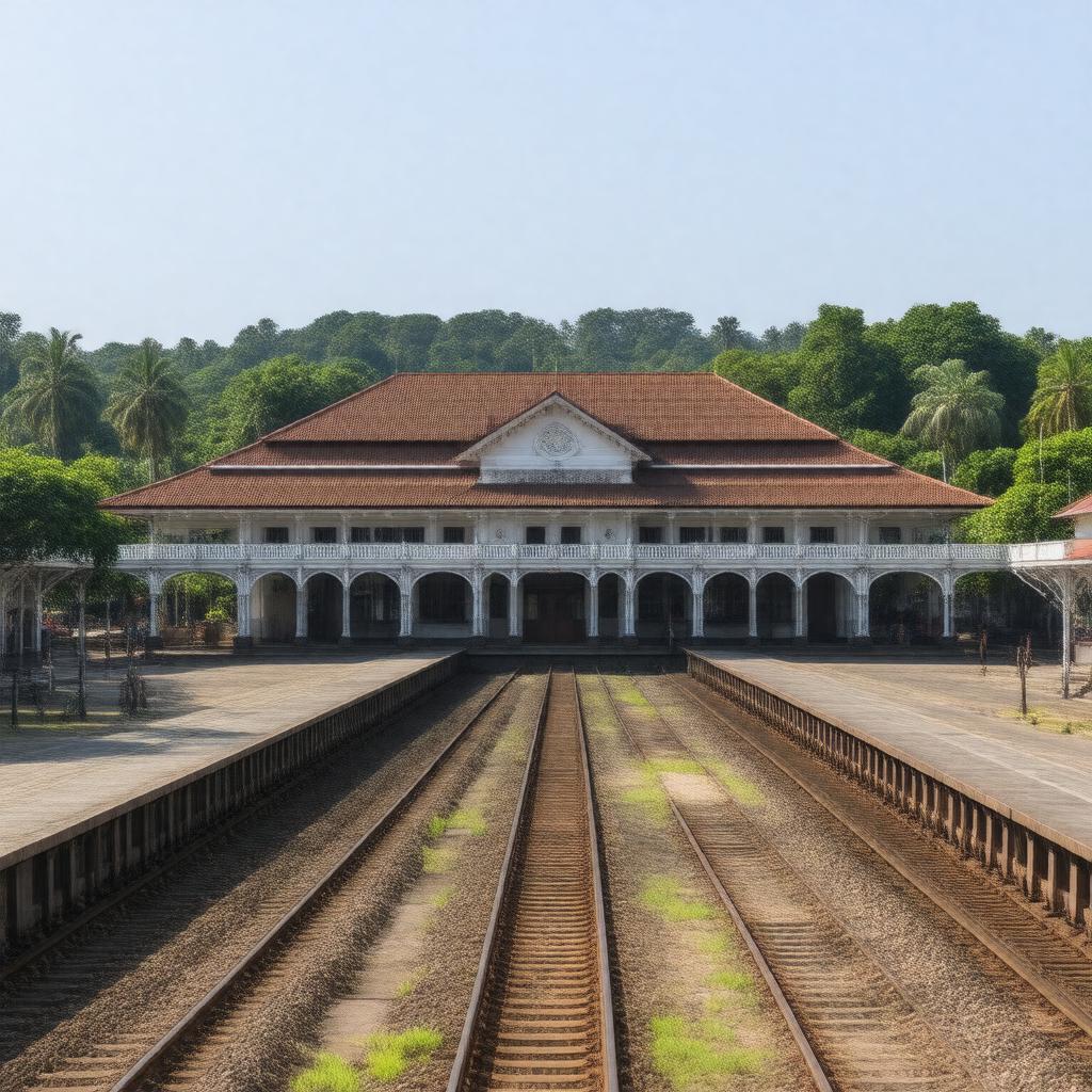 AI-created image of Bogor Station