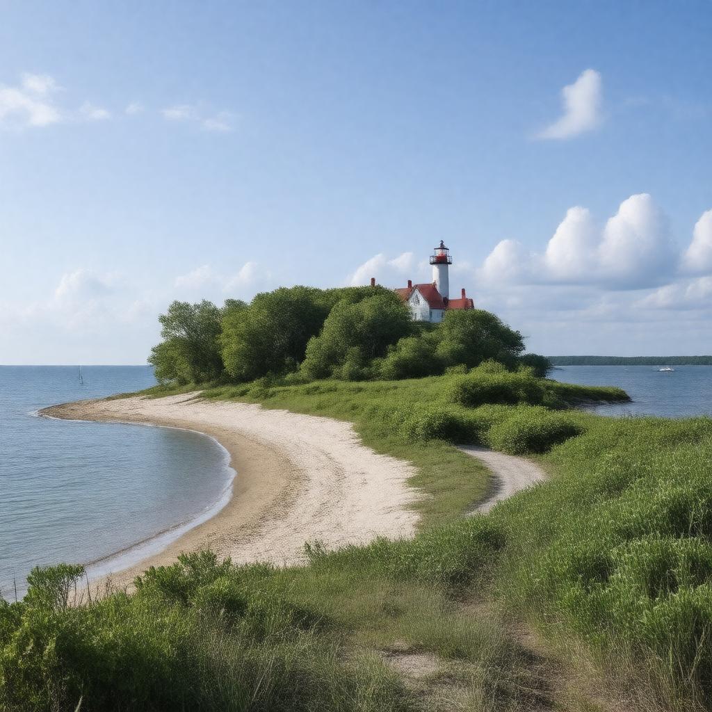 AI-created image of Bois Blanc Island