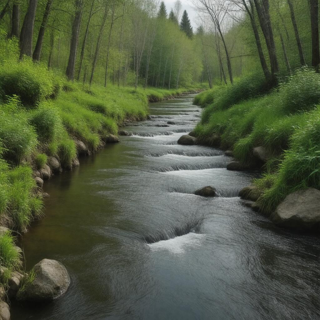 AI-created image of Bolam Creek