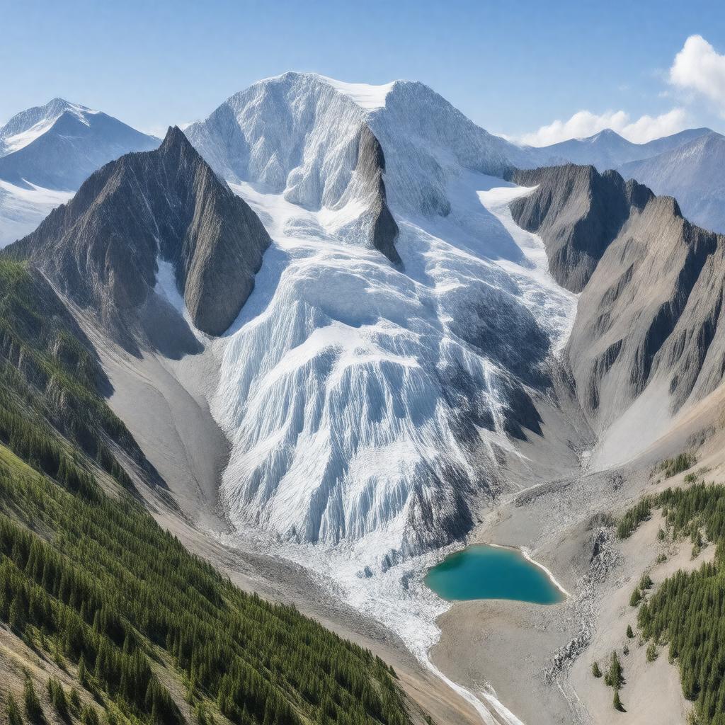 AI-created image of Bolam Glacier