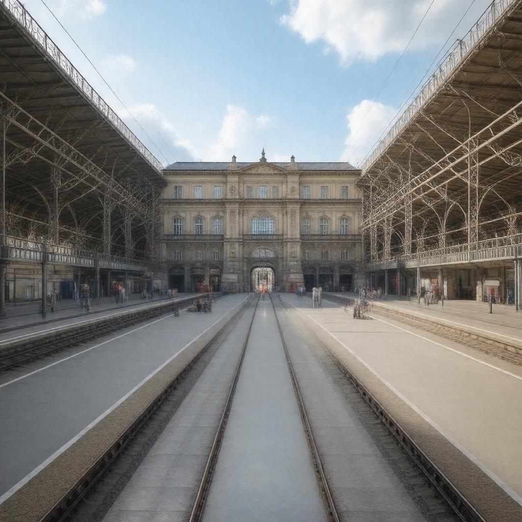 AI-created image of Bologna Centrale