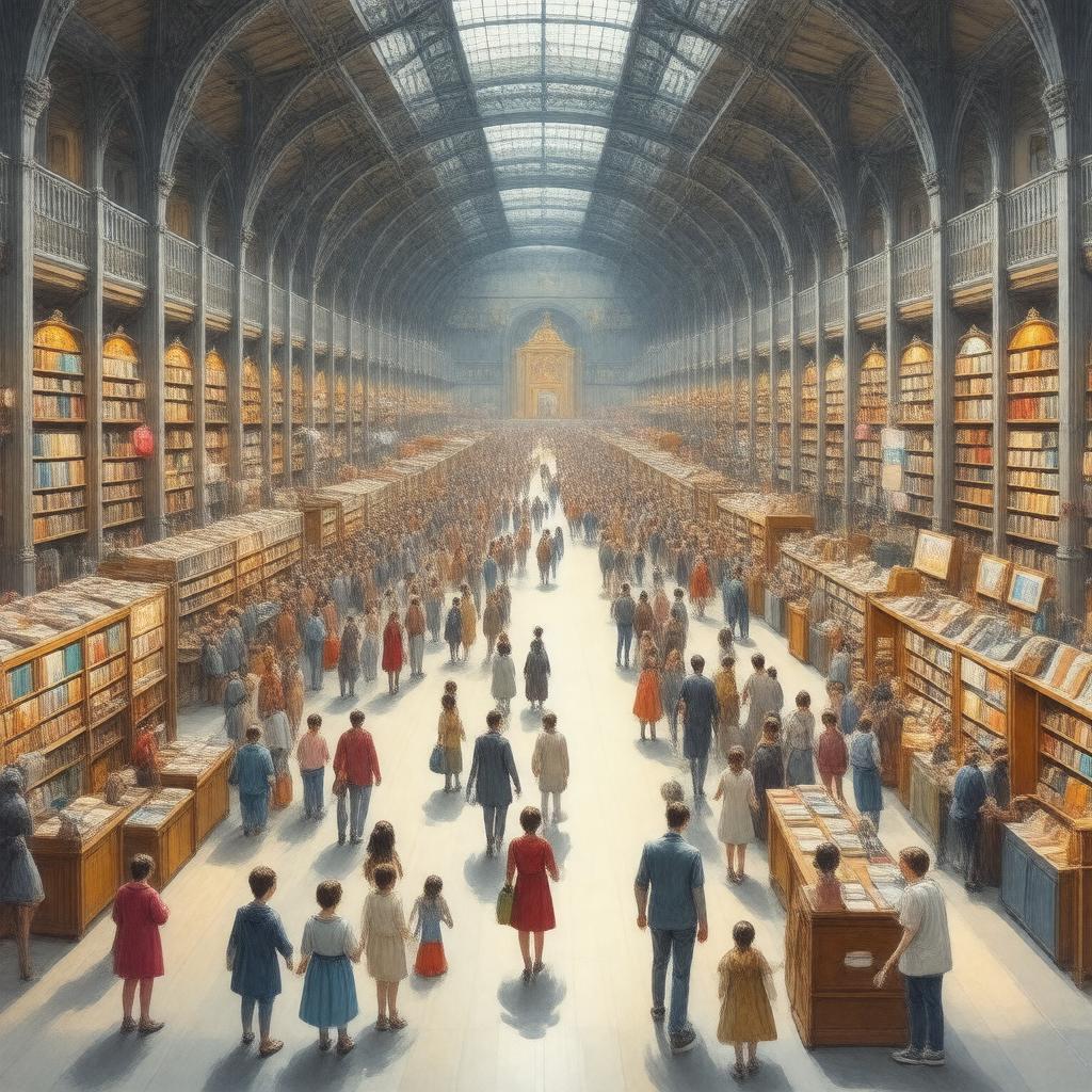 Click to view larger image AI-created image of Bologna Children's Book Fair