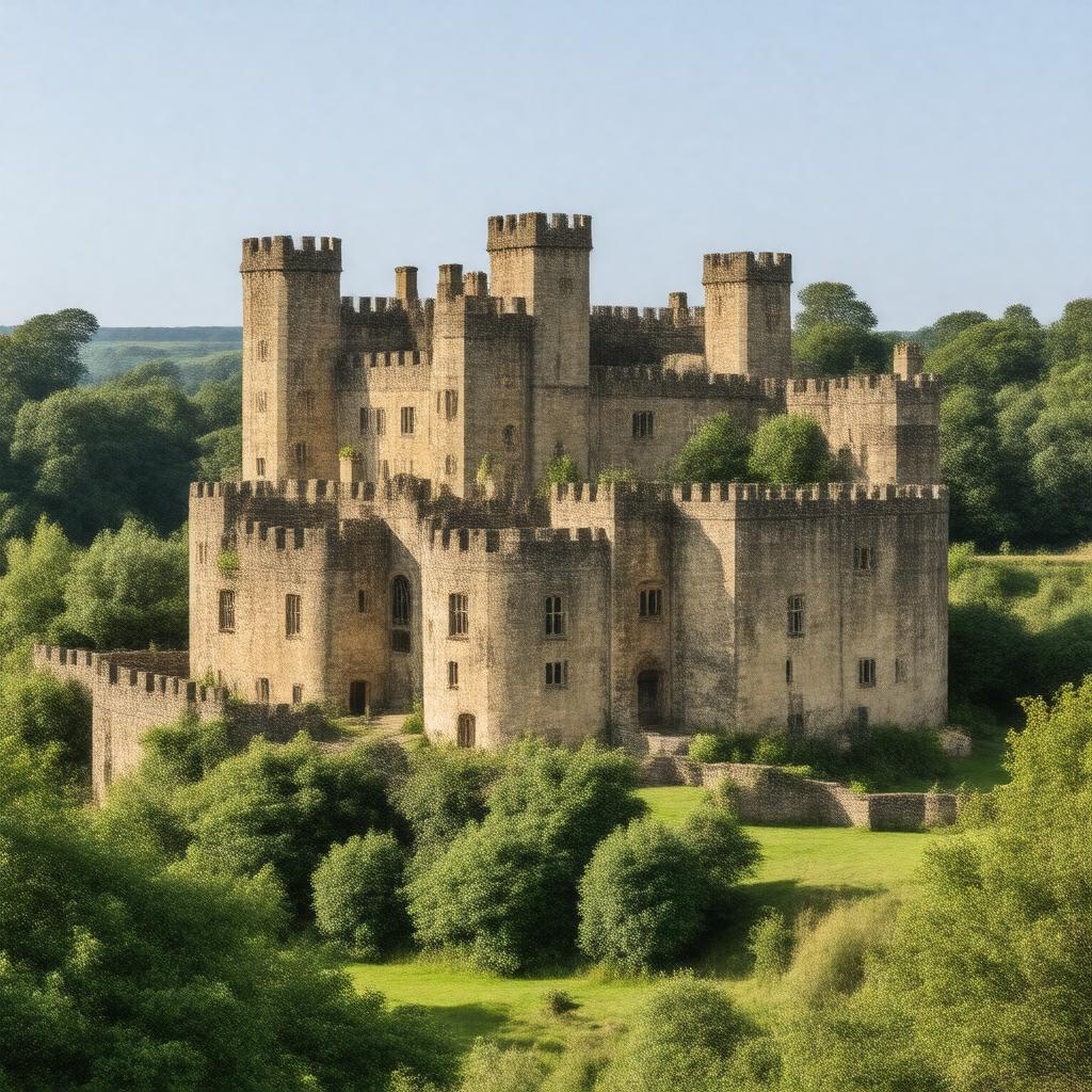 AI-created image of Bolsover Castle