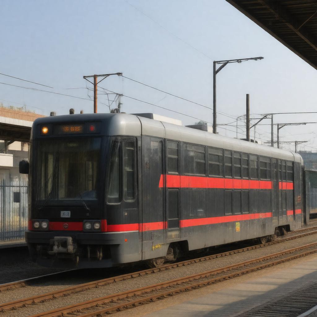 AI-created image of Bombardier bi-level coaches