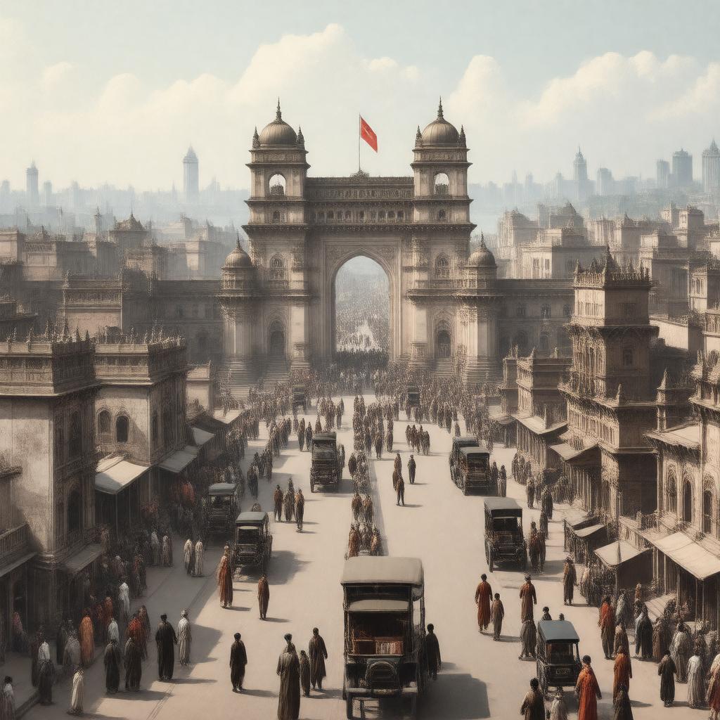 AI-created image of Bombay, British India