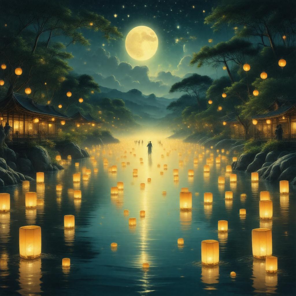AI-created image of Bon Festival