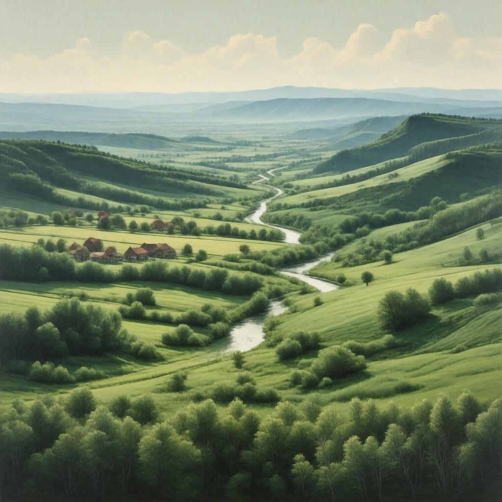 AI-created image of Bon Homme County, South Dakota