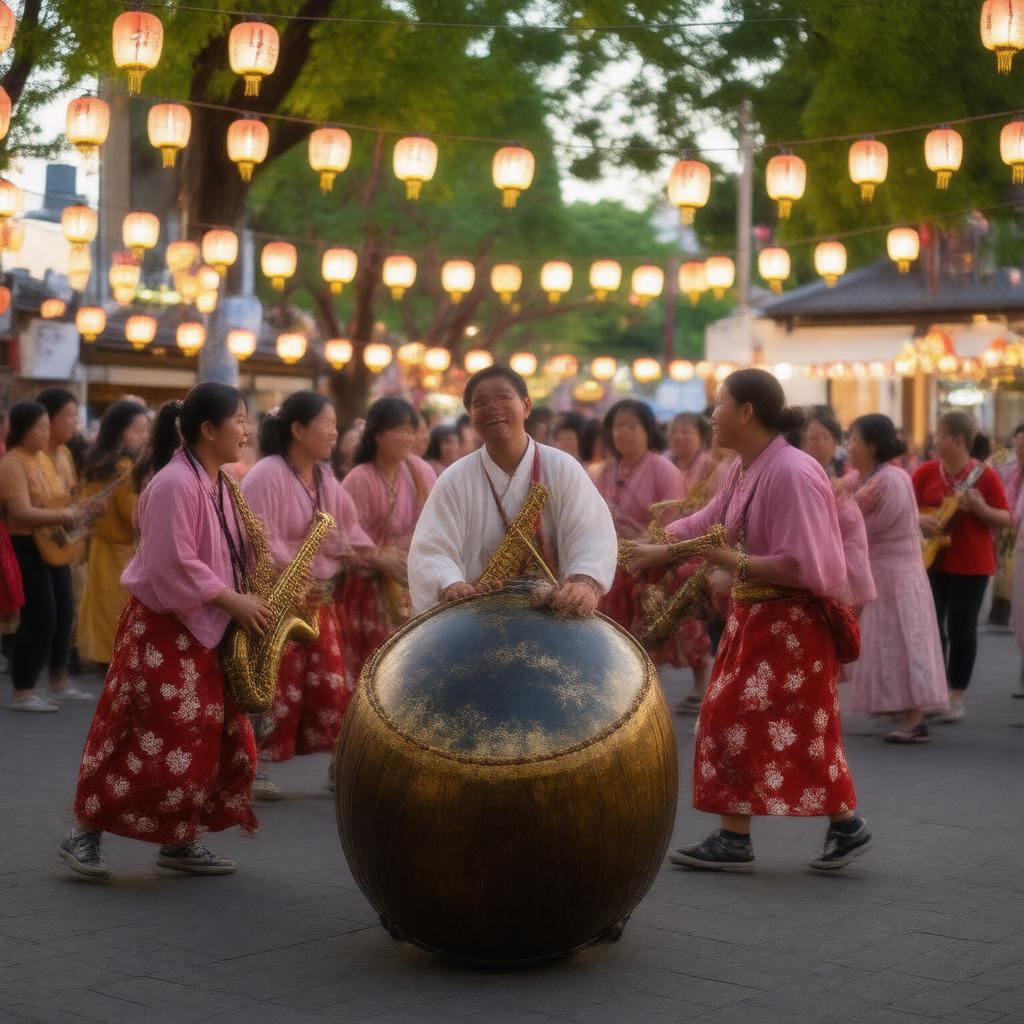 AI-created image of Bon Odori songs
