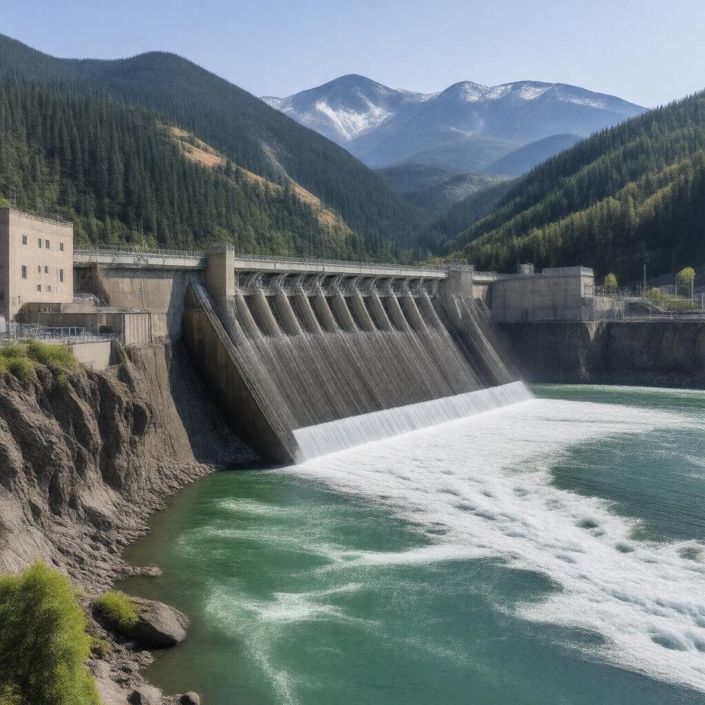 AI-created image of Bonneville Dam