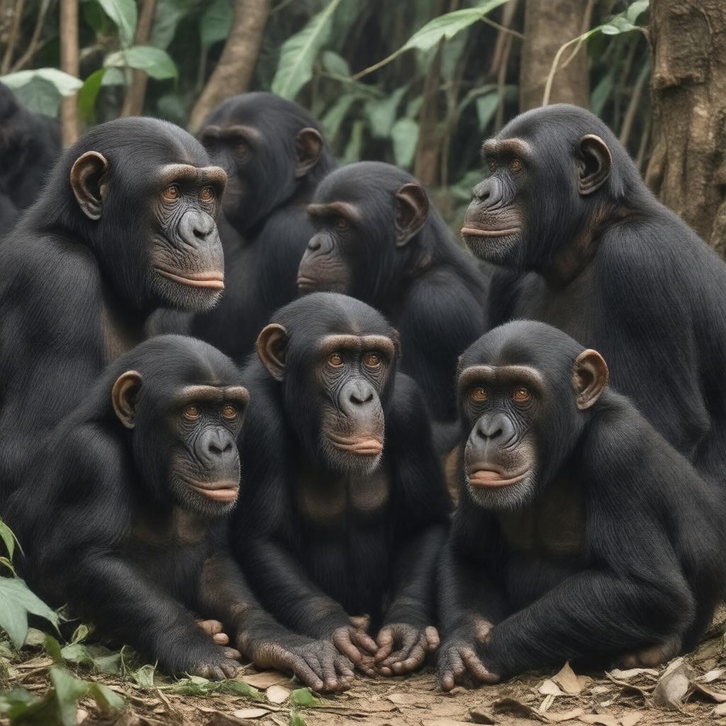AI-created image of Bonobos