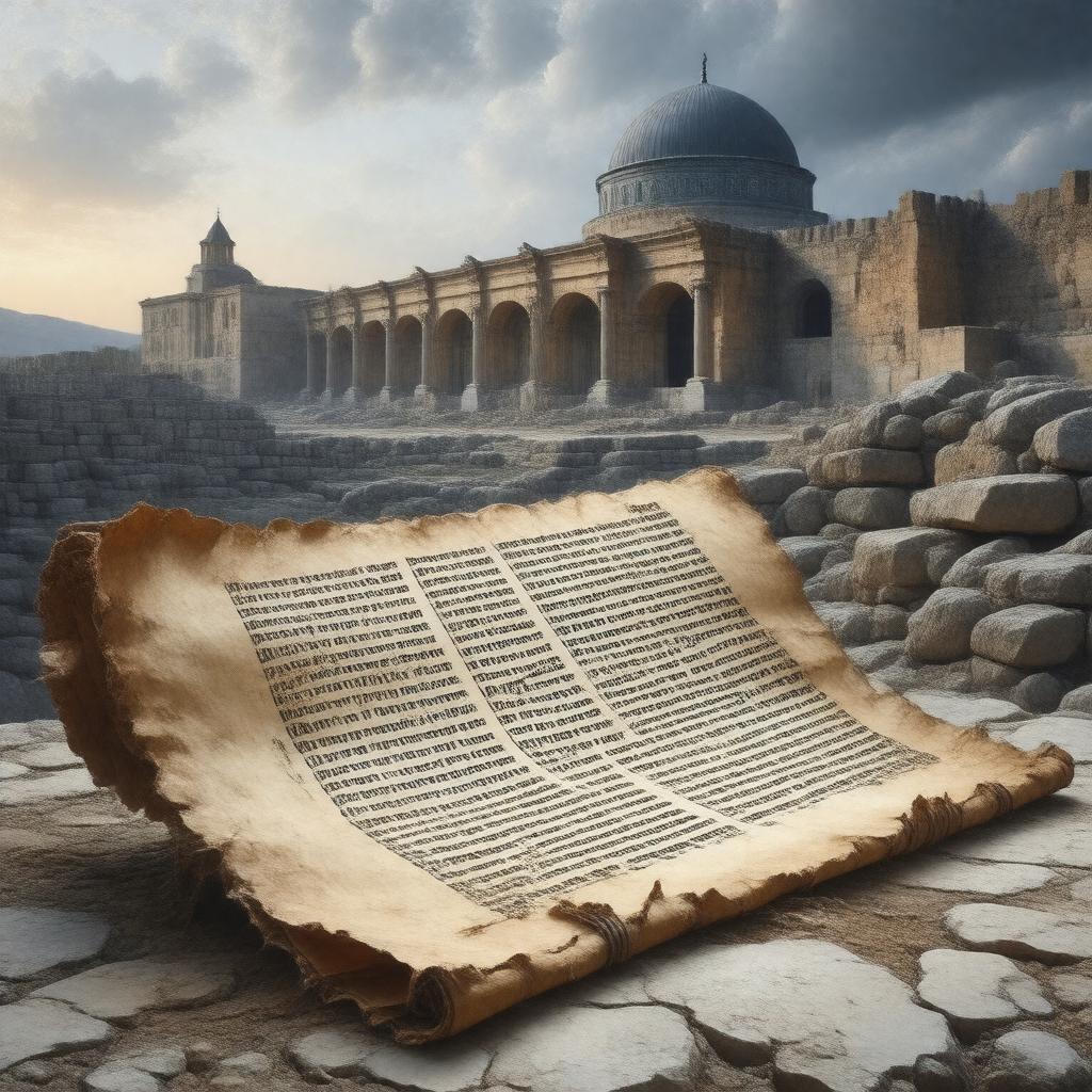 AI-created image of Book of Ezra