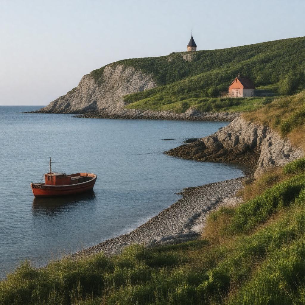 AI-created image of Bornholm