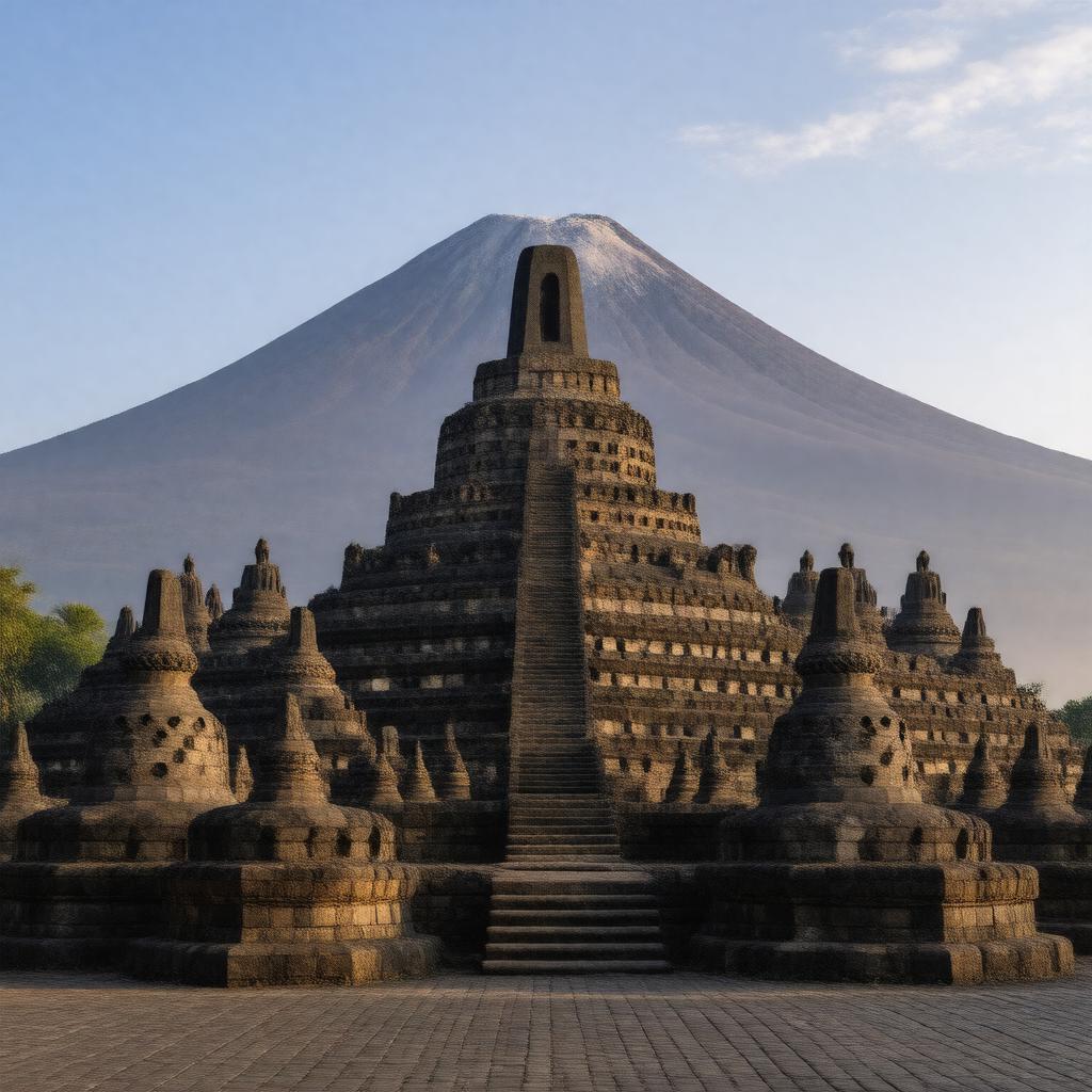AI-created image of Borobudur