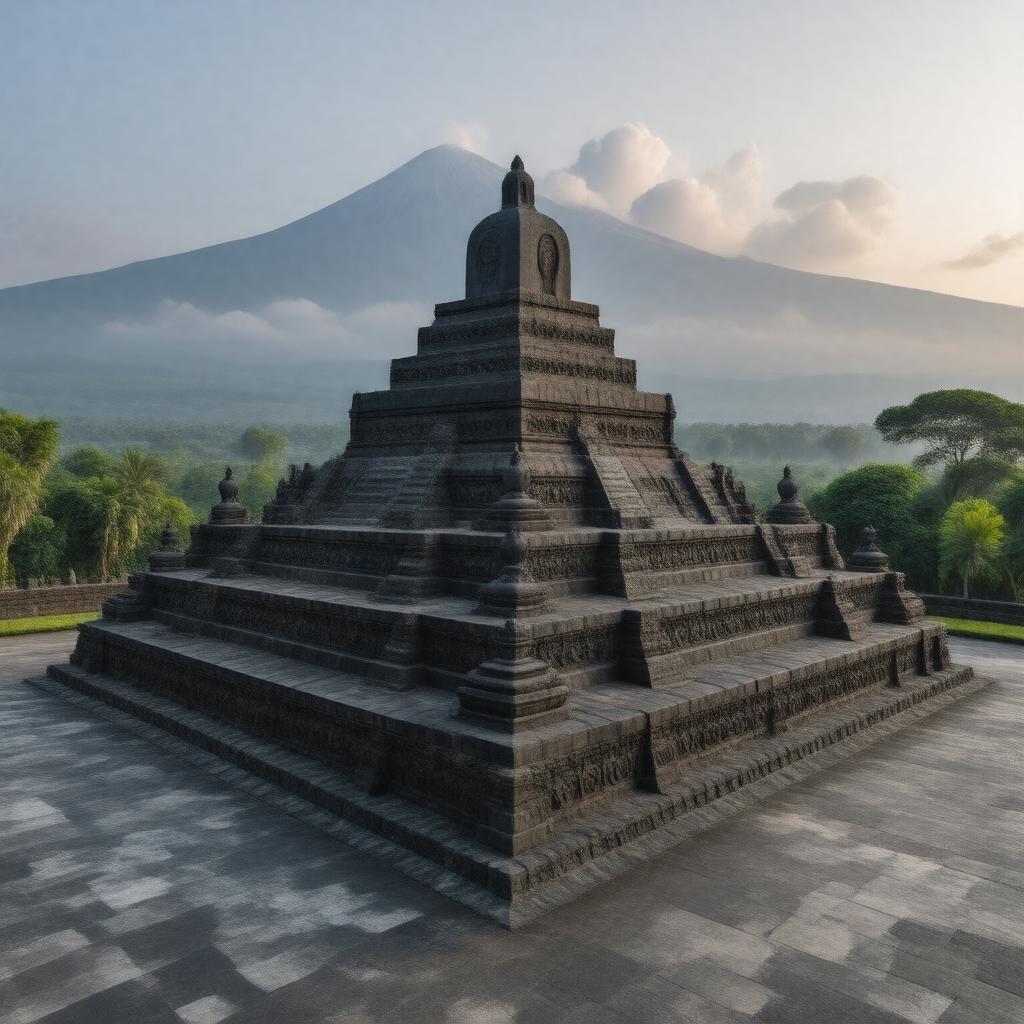 AI-created image of Borobudur Temple