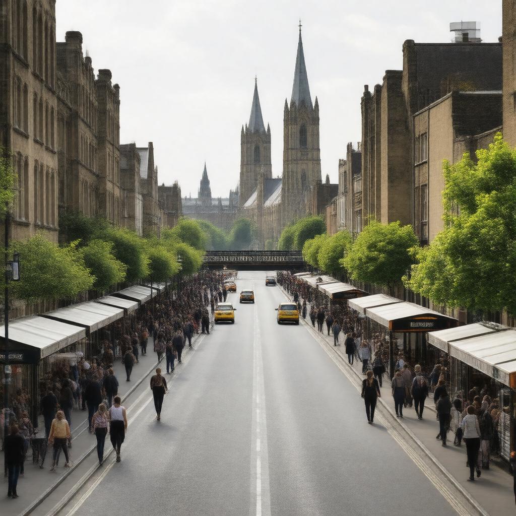 AI-created image of Borough High Street, Southwark, London SE1 1JX