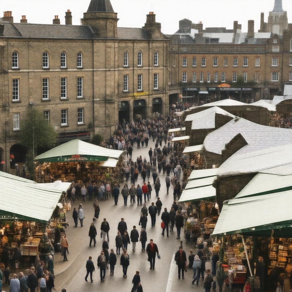 AI-created image of Borough Market