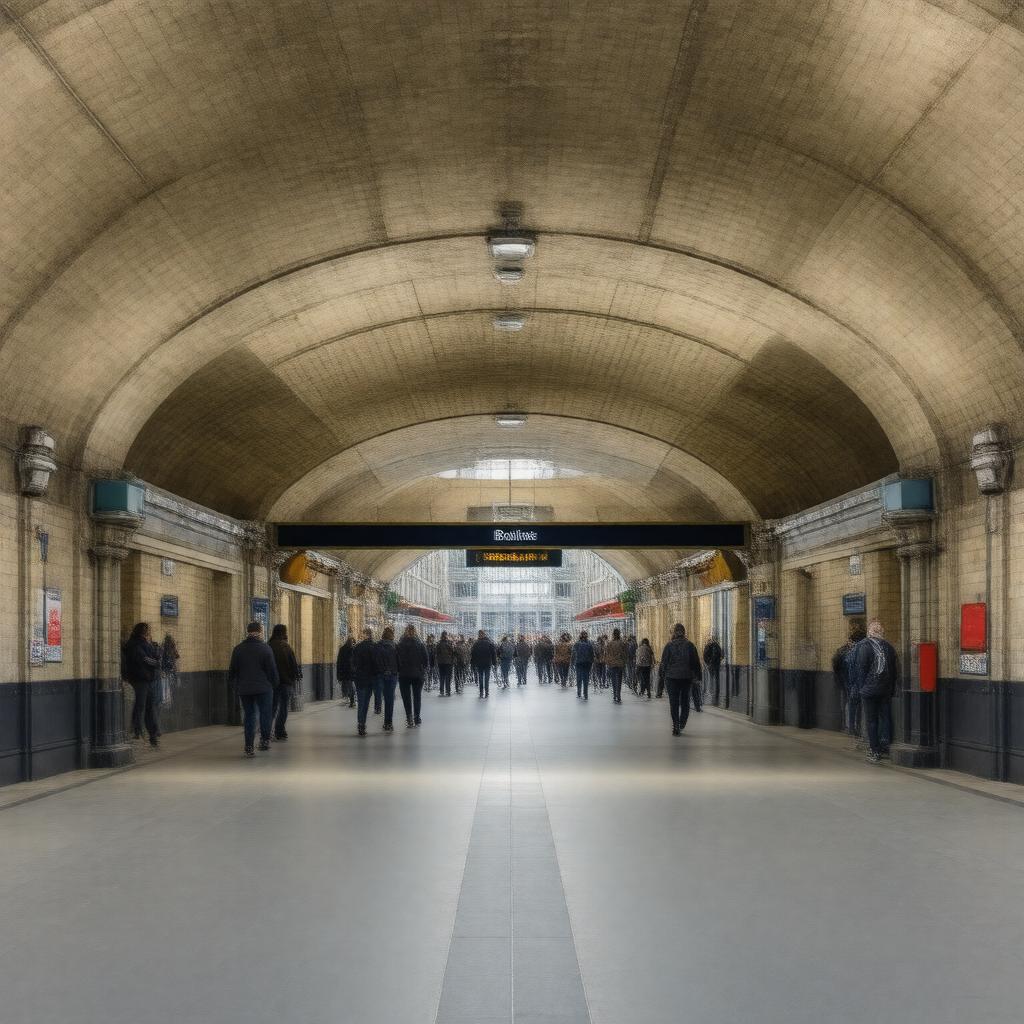 AI-created image of Borough tube station